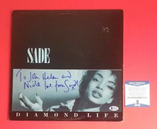 Sade Signed " Diamond Life " Lp Album Certified Authentic With Bas Psa Jsa