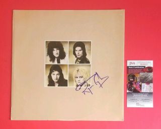 Roger Taylor Signed Queen " A Day At The Races " Album Inner Photo Sleeve Jsa