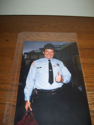 Extra Rare " Dukes Of Hazzard " 1980s " Deputy Enos " Professional 8 " X 12 " Photo