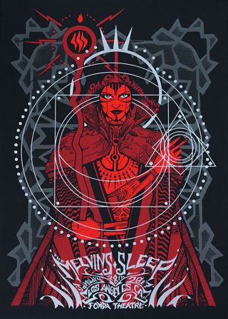 16 Melvins Los Angeles Sorceress Blacklight Concert Poster 1/28 Malleus /101s/n