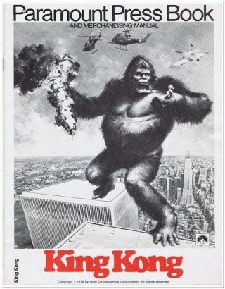 King Kong - 1976 Press Book - 32 Pages - No Cuts - Jessica Lange