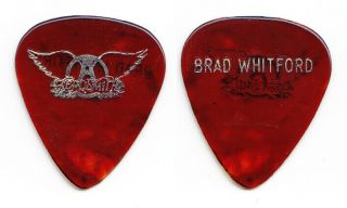Aerosmith Brad Whitford Brown Guitar Pick - 1985 - 1986 Done With Mirrors Tour