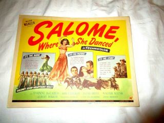Salome,  Where She Danced,  Originail Title Card,  Yvonne Decarlo,  1945