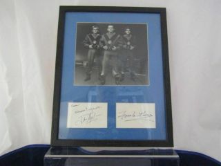 Tom Corbett Space Cadets Photo And Autographs Framed And Matted
