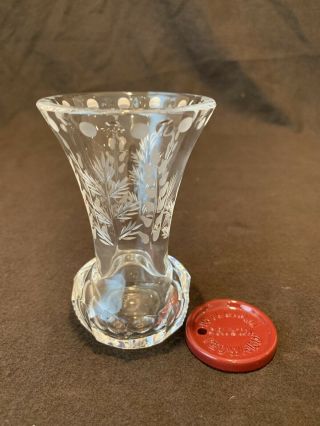 William Yeoward Crystal Fern Flared Bud Flower Vase 4 