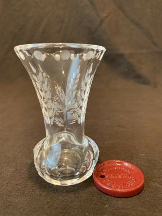 William Yeoward Crystal Fern Flared Bud Flower Vase 4 
