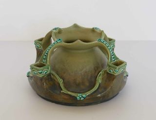 Julius Dressler Art Nouveau Ceramic Four Handled Vase Jug Pattern 1104 Austria