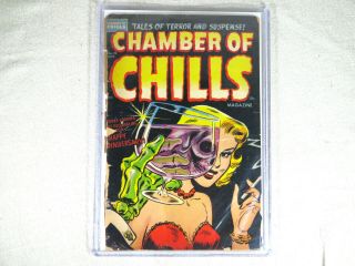 1953 Harvey Chamber Of Chills 19 Precode Horror Comic Unrestored Misfits Elias