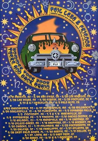 Phil Lesh & Friends Concert Poster Summer Tour 2002