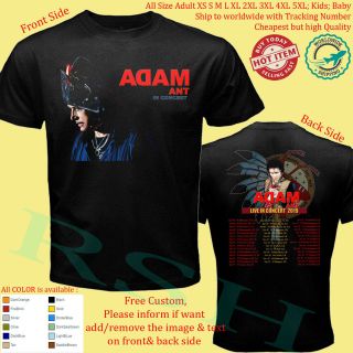 Adam Ant Tour 2019 Concert Album Tour Shirt Adult S - 5xl Youth Babies