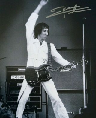 Pete Townshend - The Who - Signed Autographed 8x10 Photo - Vintage B&w - W/coa