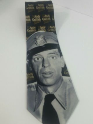 Vintage Andy Griffith Show Tie Barney Fife Don Knotts Tv Series 100 Silk