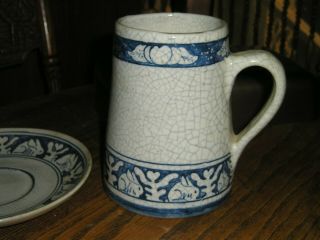 Antique Dedham Pottery Stien&saucer