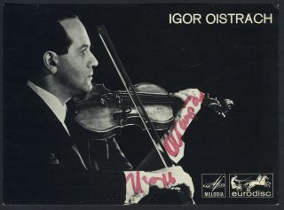 Igor Oistrakh (violinist) : Signed Photograph