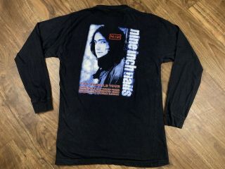 Vintage Nin Nine Inch Nail The Fragile Tour 90s Double Sided Concert Tshirt Sz L