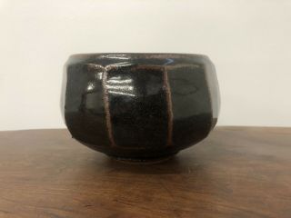 Warren Mackenzie Signed Tenmoku Studio Pottery Chawan Bowl.  Art