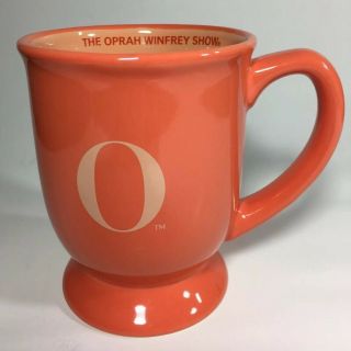 The Oprah Winfrey Show Coffee Tea Mug Cup Footed Tangerine Orange Souvenir