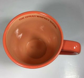 The Oprah Winfrey Show Coffee Tea Mug Cup Footed Tangerine Orange Souvenir 2