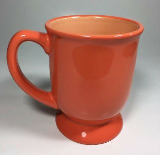 The Oprah Winfrey Show Coffee Tea Mug Cup Footed Tangerine Orange Souvenir 3