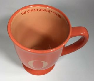 The Oprah Winfrey Show Coffee Tea Mug Cup Footed Tangerine Orange Souvenir 5