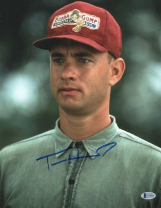 Forrest Gump Tom Hanks Signed Auto 11x14 Photo Authentic Bas Beckett 105