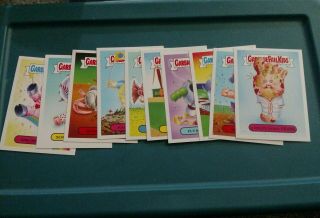 2015 Garbage Pail Kids Series 1 Baseball 10 Card Mascot Subset Gpk Set