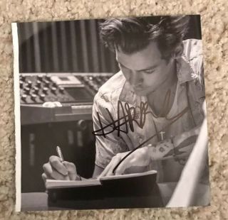 Harry Styles Signed Album Page - One Direction Autograph