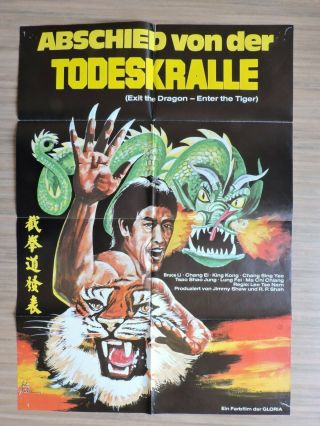 Bruce Lee,  Exit The Dragon - Enter The Tiger Movie Poster 1976 German