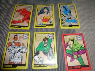 Dc Wonder Woman Batman Cyborg Lex Luthor Green Lantern Flash Coin Pusher Cards 6