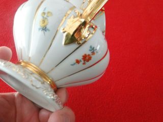 Vintage Meissen First Quality Porcelain Cream Pitcher Crossed Swords Mark 7