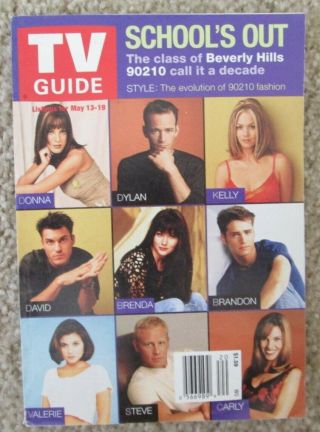 90210 Finale Jason Priestley Shannen Doherty Luke Perry Rare Canadian Tv Guide