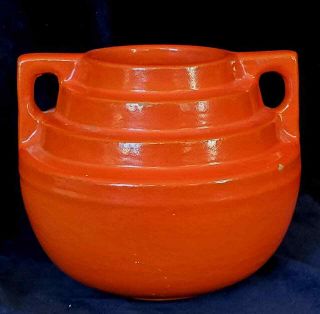 Catalina Island Pottery Art Deco Toyon Red Vase (small Chips)