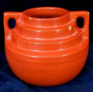 Catalina Island Pottery Art Deco Toyon Red Vase (small chips) 2