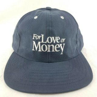 1993 Michael J Fox Gabrielle Anwar For Love Or Money Movie Promo Hat Cap Snapbac