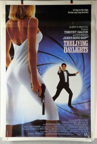 James Bond 007 The Living Daylights One Sheet Movie Poster 1987 Dalton