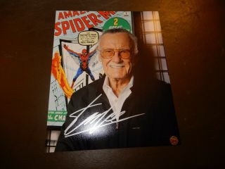 Stan Lee Hand Signed 8x10 Photo - Marvel Comics Legend Autograph Spiderman