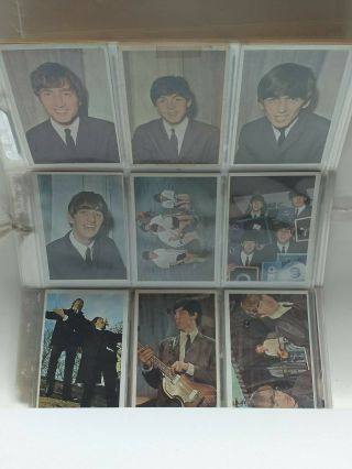Beatles Color Cards Complete Set Of 64 Vintage Bubblegum Trading Cards