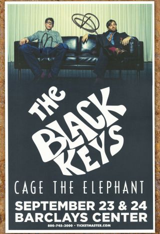 The Black Keys Autographed Gig Poster Dan Auerbach,  Patrick Carney