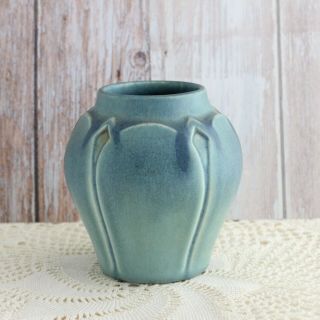 Vintage Rookwood Pottery Art Deco Small Vase Xxy 2089 Turquoise Blue Vase