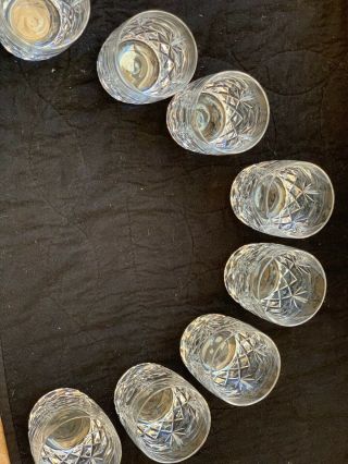 8 Pc Lenox Crystal Charleston Cut Old Fashioned Tumblers Whiskey Glasses