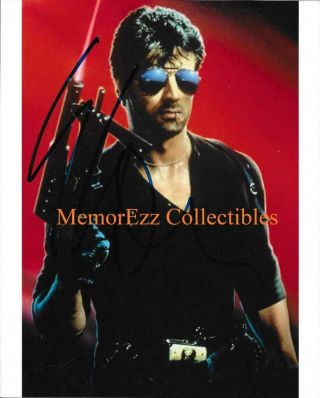 Cobra Sylvester Stallone Signed Autographed 8x10 Color Photo