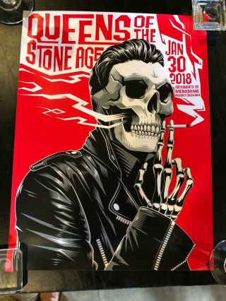 Queens Of The Stone Age Concert Poster With Eagles Of Death Metal Sacramento,  Ca
