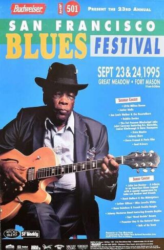 San Francisco Blues Festival 1995 Concert Poster