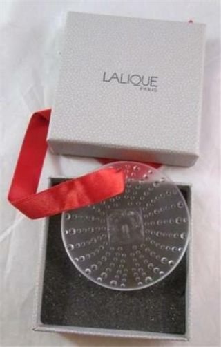 2011 Lalique Masque De Femme Crystal Ornament Pendant Necklace
