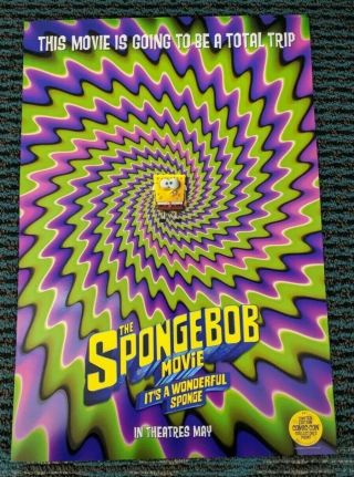 Sdcc 2019 Comic Con Nickelodeon Spongebob Movie Poster Official 13x19