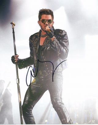 Queen Singer Adam Lambert Signed 8x10 Photo W/coa American Idol