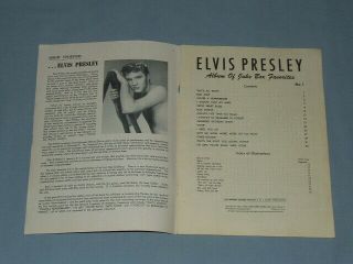 1955 Elvis Presley Album Of Juke Box Favorites (Sun Records) Before RCA Version 3