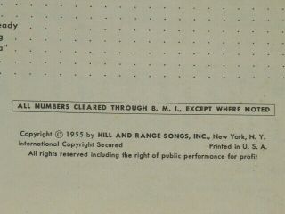 1955 Elvis Presley Album Of Juke Box Favorites (Sun Records) Before RCA Version 5