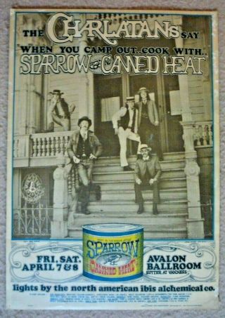 Fd 56 - 1 Avalon Ballroom Poster Family Dog Charlatans,  Sparrow,  And Canned Heat