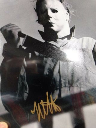 Nick Castle Michael Myers Halloween Autographed Signed 8x10 Picture C.  O.  A.  Rare